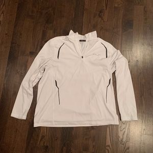 RLX White Quarter-Zip Sport Pullover